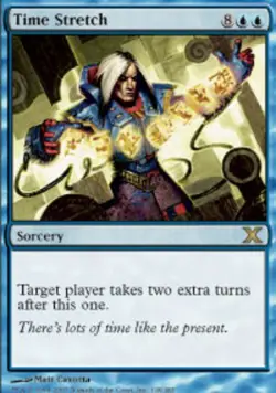 Heavy Play, English MTG Regular Time Stretch 10th Edition Magic the Gathering - Image 1