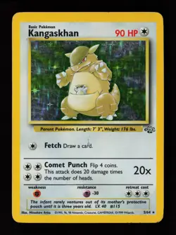Kangaskhan 5/64 Holo Rare Jungle Pokemon Card - Image 1