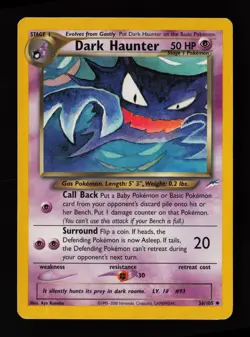 Dark Haunter 36/105 Uncommon Neo Destiny Pokemon Card - Image 1