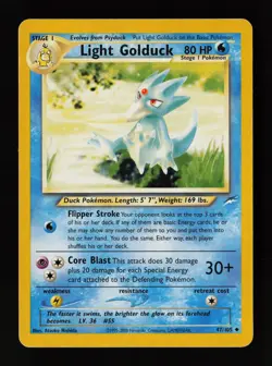 Light Golduck 47/105 Uncommon Neo Destiny Pokemon Card - Image 1