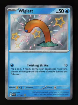 Wiglett 121/091 Holo SV: Paldean Fates Pokemon Card - Image 1