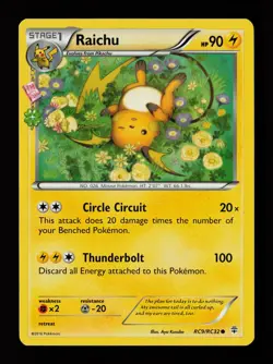 Raichu RC9/RC32 Common Generations: Radiant Collection Pokemon Card - Image 1