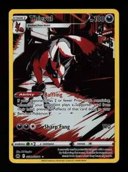 Thievul GG17/GG70 Ultra Rare Crown Zenith: Galarian Gallery Pokemon Card - Image 1
