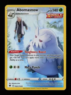 Abomasnow TG01/TG30 SWSH10: Astral Radiance Trainer Gallery Pokemon Card - Image 1