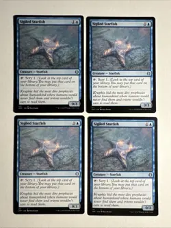 4x Mtg Jumpstart Sigiled Starfish NM/M Magic The Gathering - Image 1