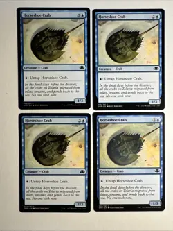 4x Mtg Dominaria Remastered Horseshoe Crab NM/M Magic The Gathering - Image 1