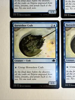 4x Mtg Dominaria Remastered Horseshoe Crab NM/M Magic The Gathering - Image 2