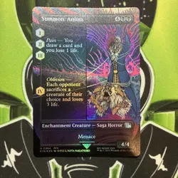Summon: Anima (Borderless FOIL) U 0364Final Fantasy Magic Mtg - Image 1