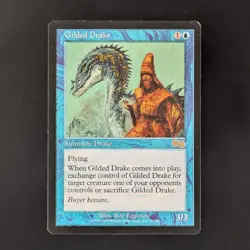 MTG \>> Gilded Drake (EX) <<// Urza's Saga - 341 Trading - Magic - Image 1
