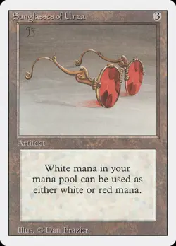 Sunglasses of Urza Revised PLD Artifact Rare MAGIC GATHERING CARD ABUGames - Image 1