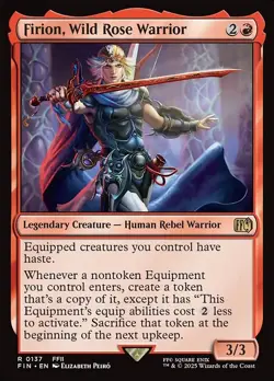 MTG Firion, Wild Rose Warrior #137 Final Fantasy - Image 1