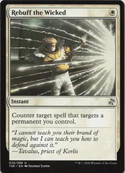 Rebuff the Wicked U Time Spiral: Remastered 35 NM MTG - Image 1