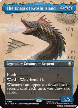 The Unagi of Kyoshi Island (Borderless) [TLA - 319] - NM [Foil] TCG MTG - Image 1
