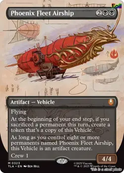 Phoenix Fleet Airship (Borderless) [TLA - 323] - NM [Foil] TCG MTG - Image 1