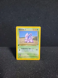 Pokemon Karte Nidoran - 1. Edition - 55/102 Basis Set - Image 1