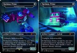 NM-Mint, English MTG Foil Optimus Prime - Darksteel Colossus - Foil - Borderless - Image 1