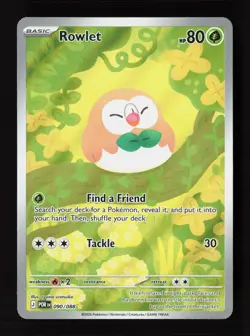 Rowlet 090/088 Holo Illustration Rare Perfect Order Pokemon Near Mint - Image 1