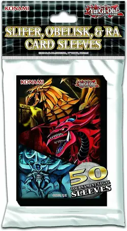 Konami Yu-Gi-Oh! Slifer, Obelisk & Ra Official Card Sleeves 1 pack of 50 pcs - Image 1