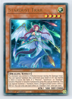 Stardust Trail - MP22-EN120 - Ultra Rare - 1st Edition Yugioh - Image 1