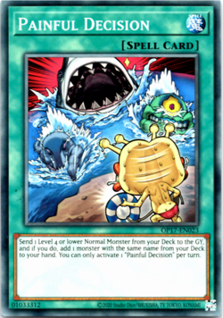 Painful Decision - OP17-EN023 - Common OTS Tournament Pack 17 Yugioh - Image 1
