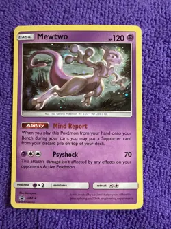 Pokemon Mewtwo SM214 Holo Black Star Promo TCG Card Sun Moon - Image 1