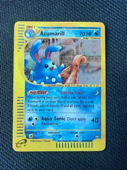Azumarill | Holo Rare| Aquapolis H4/H32 Card Pokemon | Near Mint Condition - Image 1