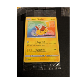 Pokemon Ash's Pikachu Promo Card SM108 Sealed Pack 2017 Sun & Moon English - Image 1