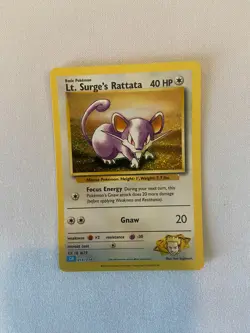 Pokemon Lt. Surge's Rattata - Trading Card Game Classic CLB #015 - Image 1