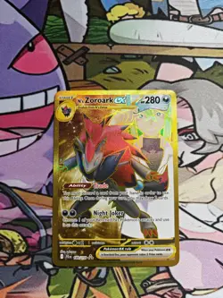Pokemon TCG Journey Together N's Zoroark EX Card 189/159 Mint Condition - Image 1