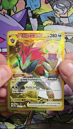 Pokemon TCG Journey Together N's Zoroark EX Card 189/159 Mint Condition - Image 2