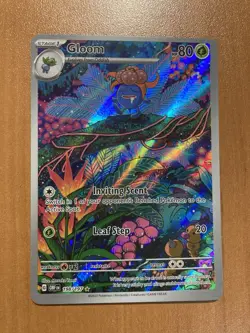 GLOOM 198/197 ILLUSTRATION RARE OBSIDIAN FLAMES POKEMON HOLO Trading Card NM - Image 1
