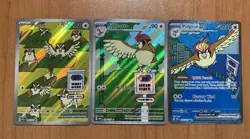 Pidgeot 225 SIR IR Rare Pidgey 207 Pidgeotto 208 TCG Pokemon OBF Card Set NM - Image 1