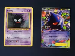 Pokemon Collection XY Full Arts Holo Reverse Gengar EX E Reader Vintage Cards - Image 2