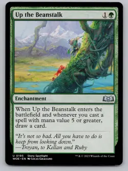 Up the Beanstalk 195 Uncommon Wilds of Eldraine MTG Near Mint - Image 1