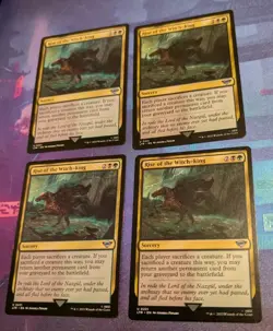 MTG 4 X Lord Of The Rings Uncommon RISE OF THE WITCH-KING NM - Image 1