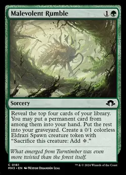 [MTG] Malevolent Rumble (Foil) (0161) (MH3) LP-HP - Image 1