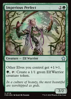 [MTG] Imperious Perfect (Foil) (0719) (FDN) LP-HP - Image 1