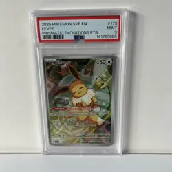 Pokemon Eevee TCG SVP 173 Prismatic Evolutions ETB Promo PSA 9 - Image 1