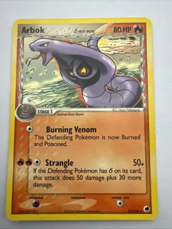 Arbok Delta Species 13/101 Ex Dragon Frontiers Rare Pokemon TCG Lightly Played - Image 1