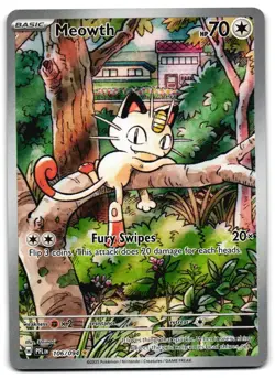 Meowth 106/094 - 🌊 Phantasmal Flames Illustration Rare Pokemon TCG 🖤 - M/LP - Image 1