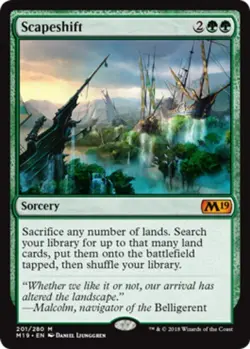 Light Play, English MTG Regular Scapeshift Core Set 2019 Magic the Gathering - Image 1