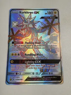 Pokemon Xurkitree GX SV58/SV94 Hidden Fates Shiny Vault Holo Rare 180 HP Eng - Image 1