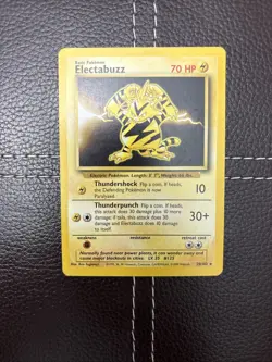 Pokemon TCG - Electabuzz - 20/102 - Unlimited Base Set - MP Rare (1999) - Image 1