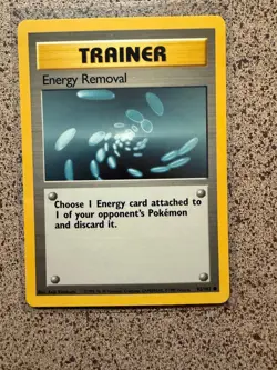 ENERGY REMOVAL 92/102 C BASE SET UNLIMITED POKEMON NM/M - Image 1