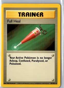 FULL HEAL 82/102 UNCOMMON BASE SET POKEMON MP - Image 1