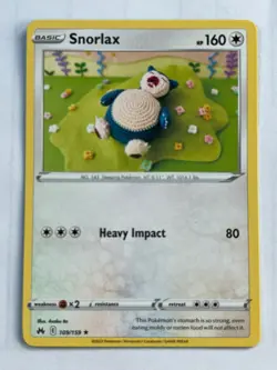 Snorlax 109/159 Crown Zenith NM Pokemon Fast Shipping - Image 1