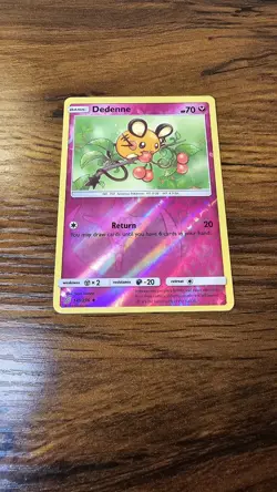 Dedenne 145/236 Reverse Holo Sun & Moon Unified Minds Pokemon TCG - Image 2
