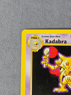 Kadabra 32/102 1st Edition GRAY GREY STAMP Pokemon Base Set - Image 3