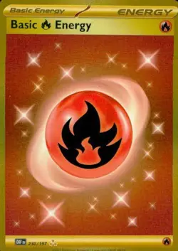 Basic Fire Energy 230/197 Hyper Rare Obsidian Flames Pokemon NM - Image 1