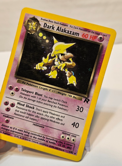 Dark Alakazam 1/82 Holo Rare Unlimited Team Rocket Pokemon 1747 - Image 4